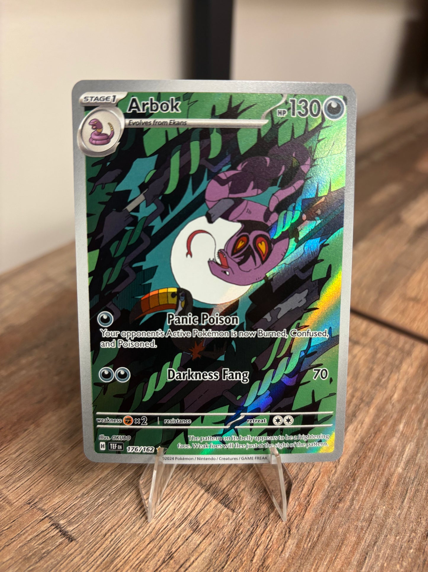 Arbok Temporal Forces Illustration Rare 176/162