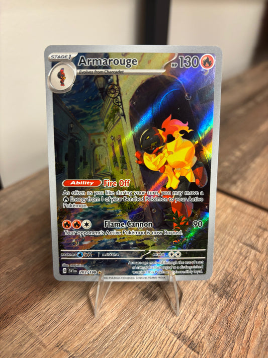 Armarouge Scarlet & Violet Base Set Illustration Rare 203/198