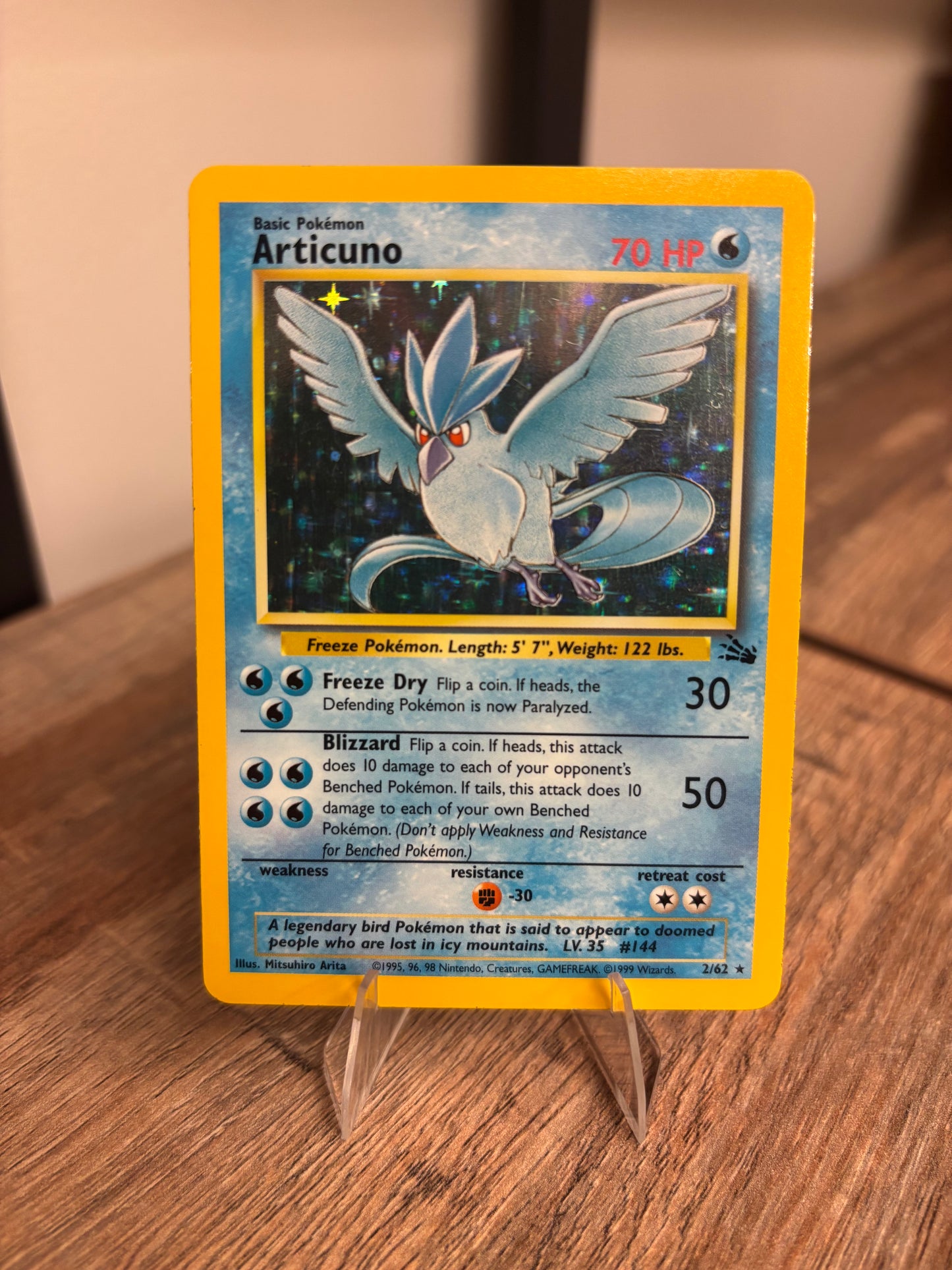 Articuno Fossil Holo Rare Unlimited Holofoil 2