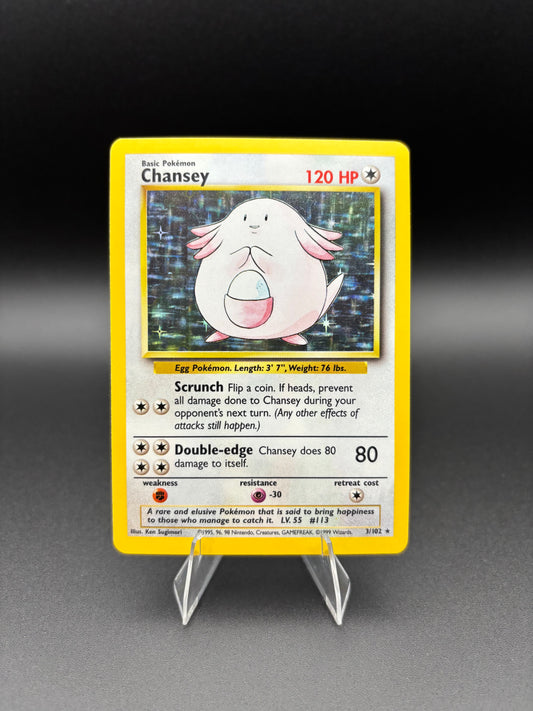 Chansey Base Set (Unlimited) Holo Rare 3