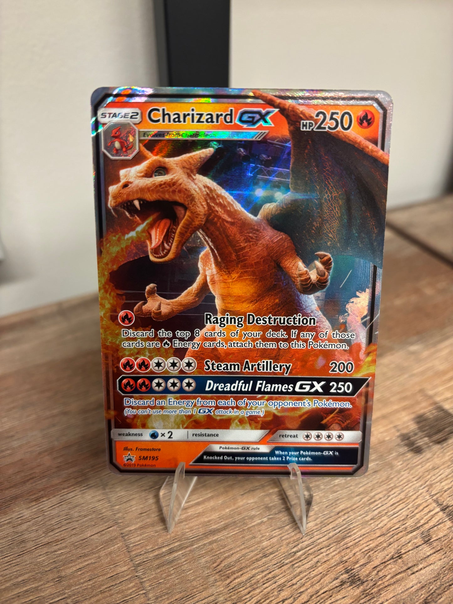 Charizard GX Sun & Moon Promo SM195