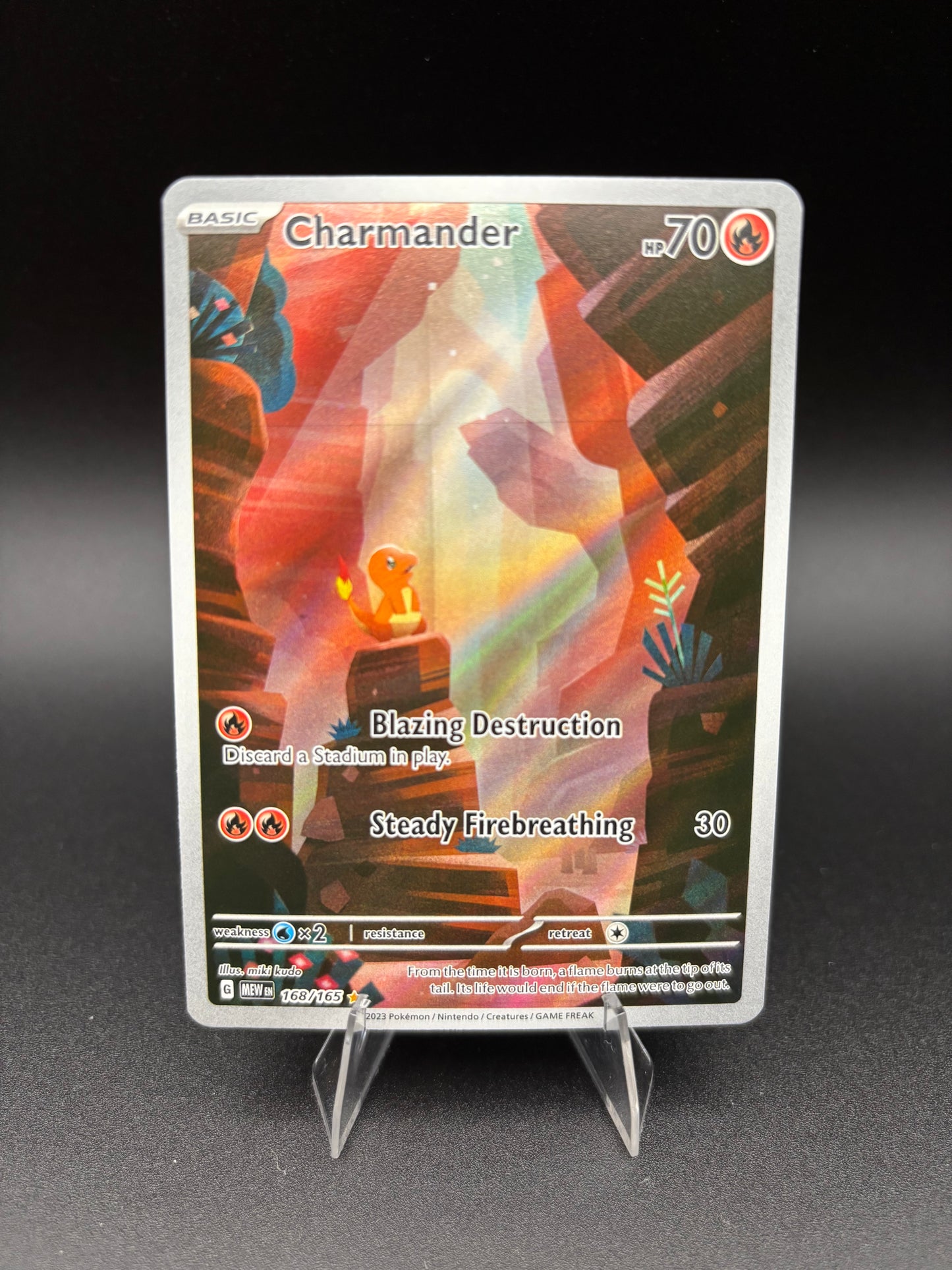 Charmander Scarlet & Violet 151 Illustration Rare 168/165