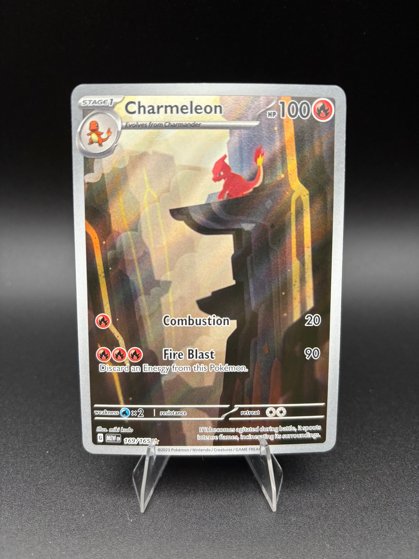 Charmeleon Scarlet & Violet 151 Illustration Rare 169/165