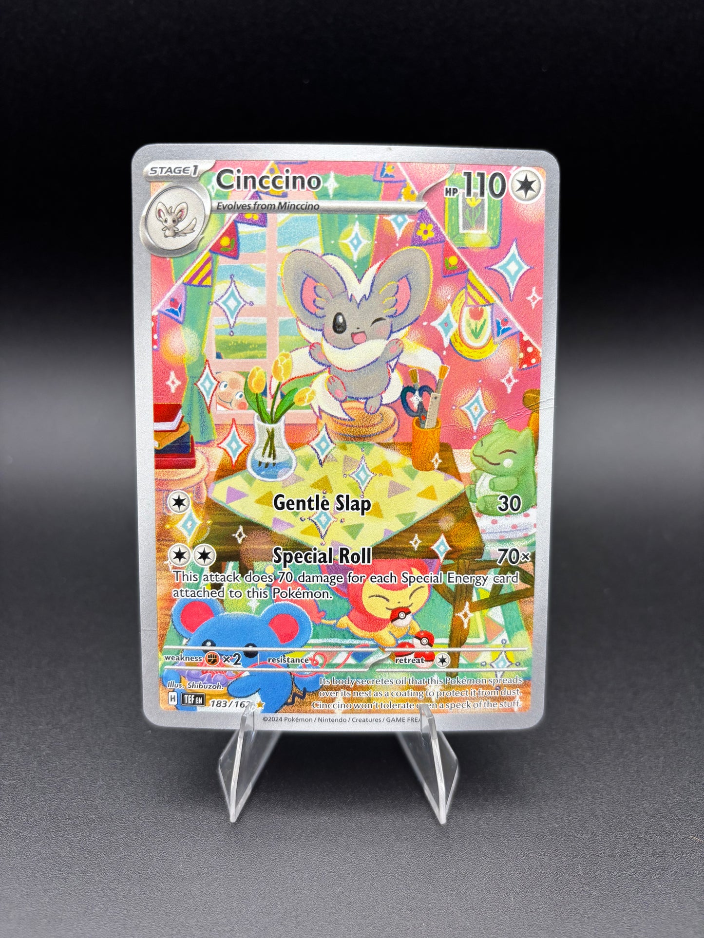 Cinccino Temporal Forces Illustration Rare 183/162
