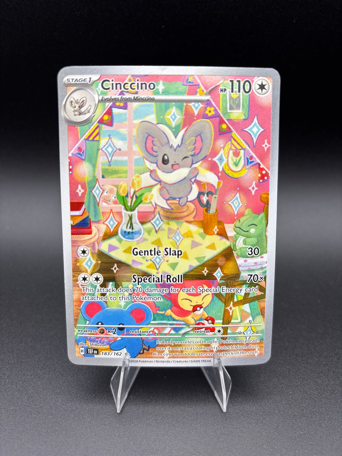 Cinccino Temporal Forces Illustration Rare 183/162
