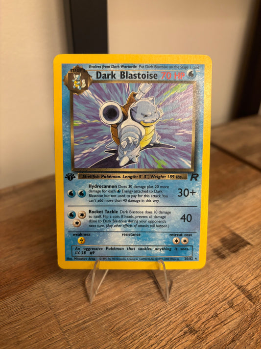 Dark Blastoise Team Rocket 1st Edition Rare 20