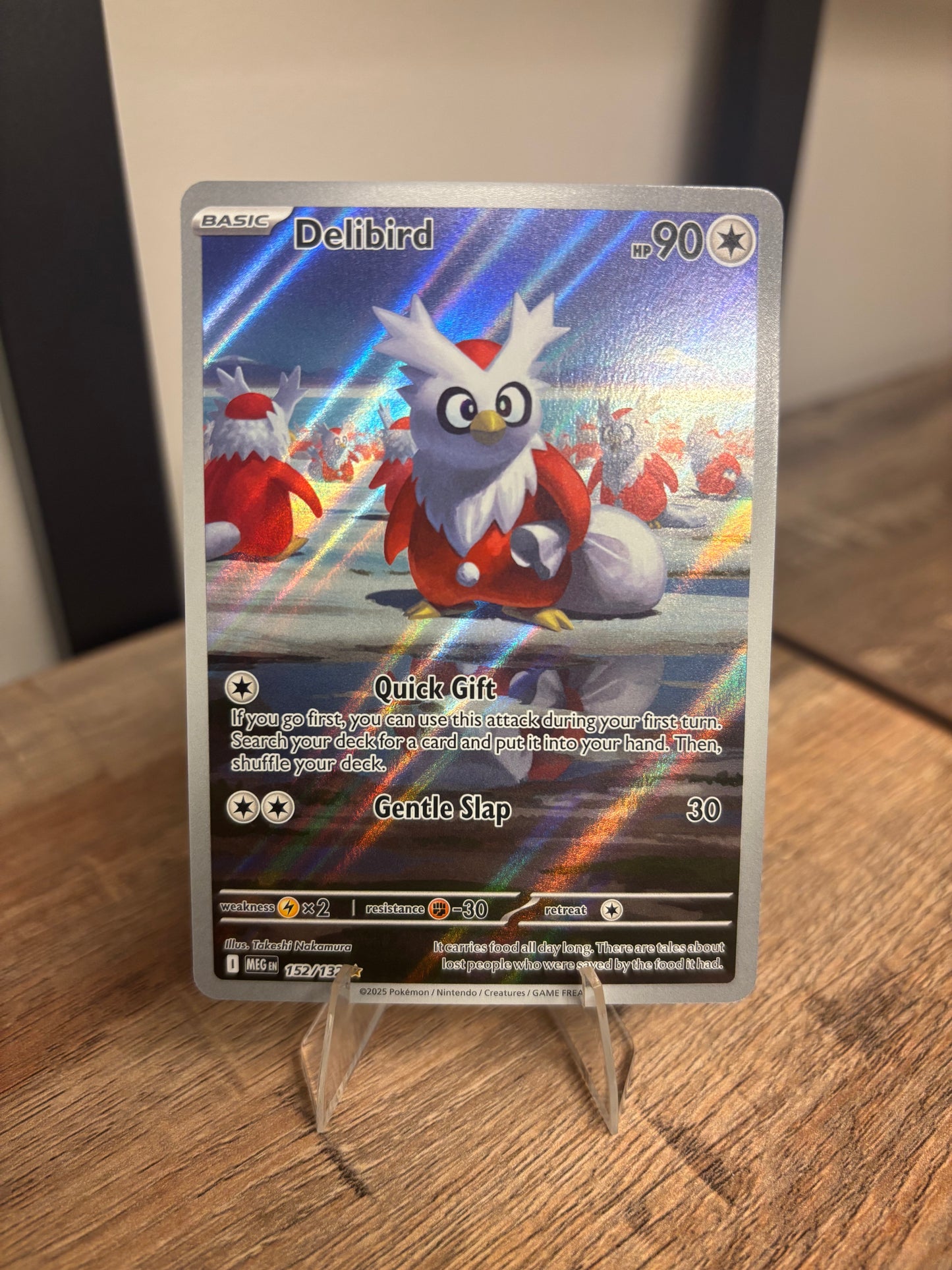 Delibird Mega Evolution Illustration Rare 152/132