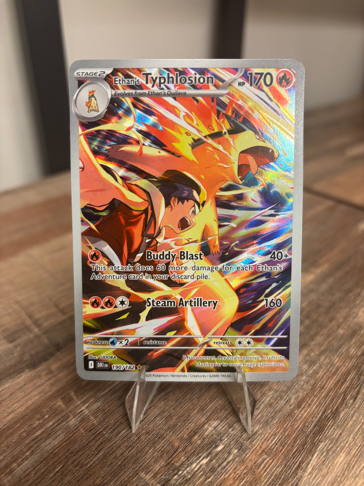 Ethan's Typhlosion Destined Rivals Illustration Rare 190/182