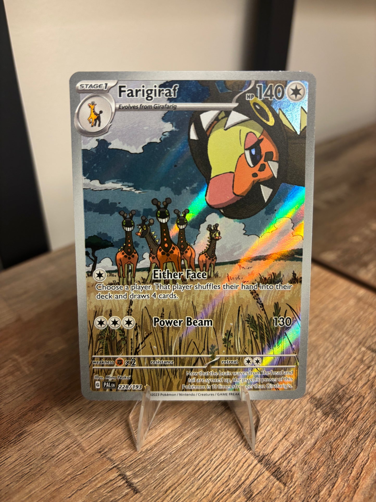 Farigiraf Paldea Evolved Illustration Rare 228/193