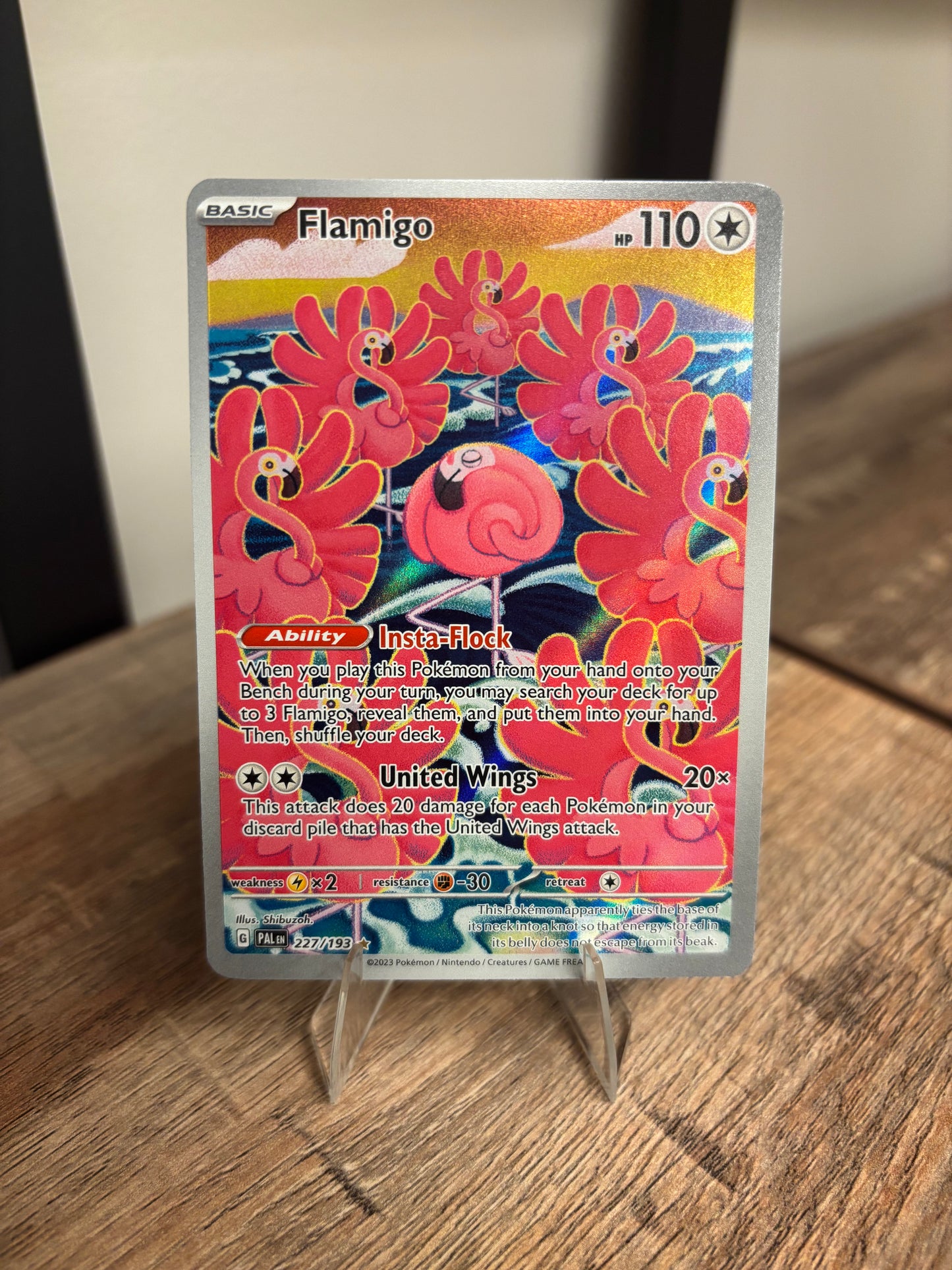 Flamigo Paldea Evolved Illustration Rare 227/193