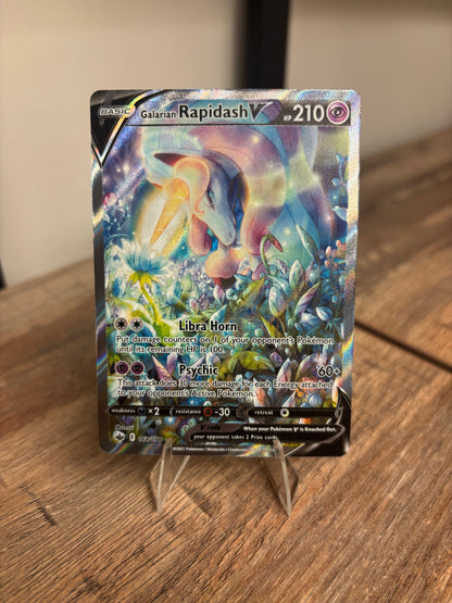 Galarian Rapidash V Chilling Reign (Alternate Full Art) Ultra Rare 168/198