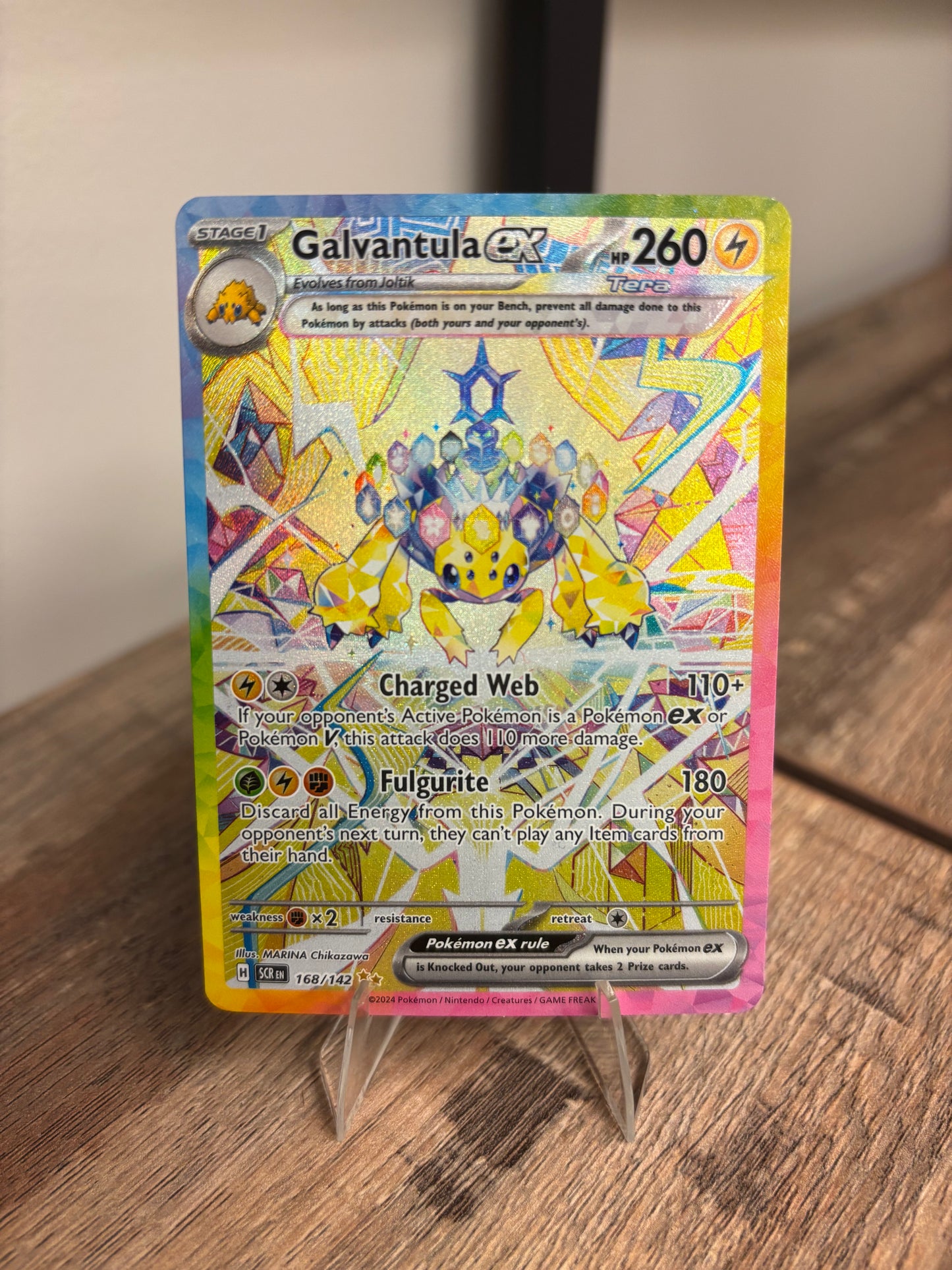 Galvantula ex Stellar Crown Special Illustration Rare 168/142