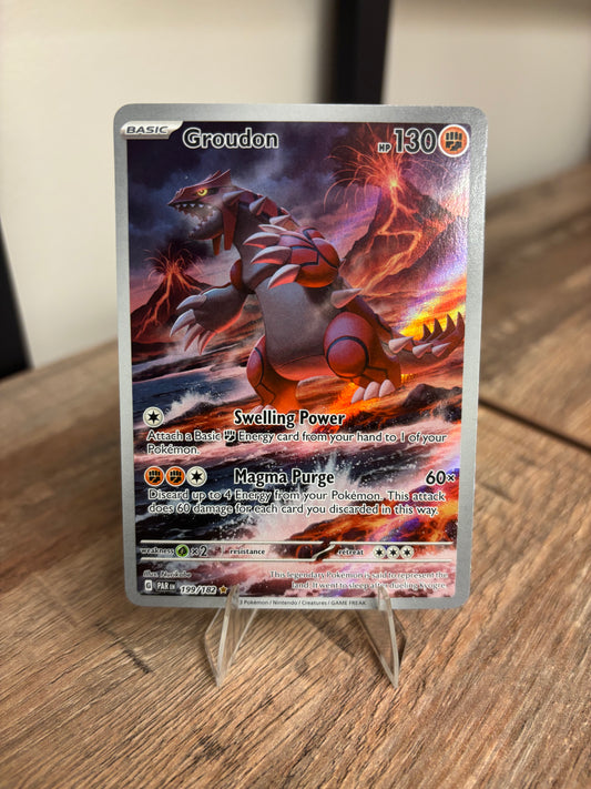 Groudon Paradox Rift Illustration Rare 199/182