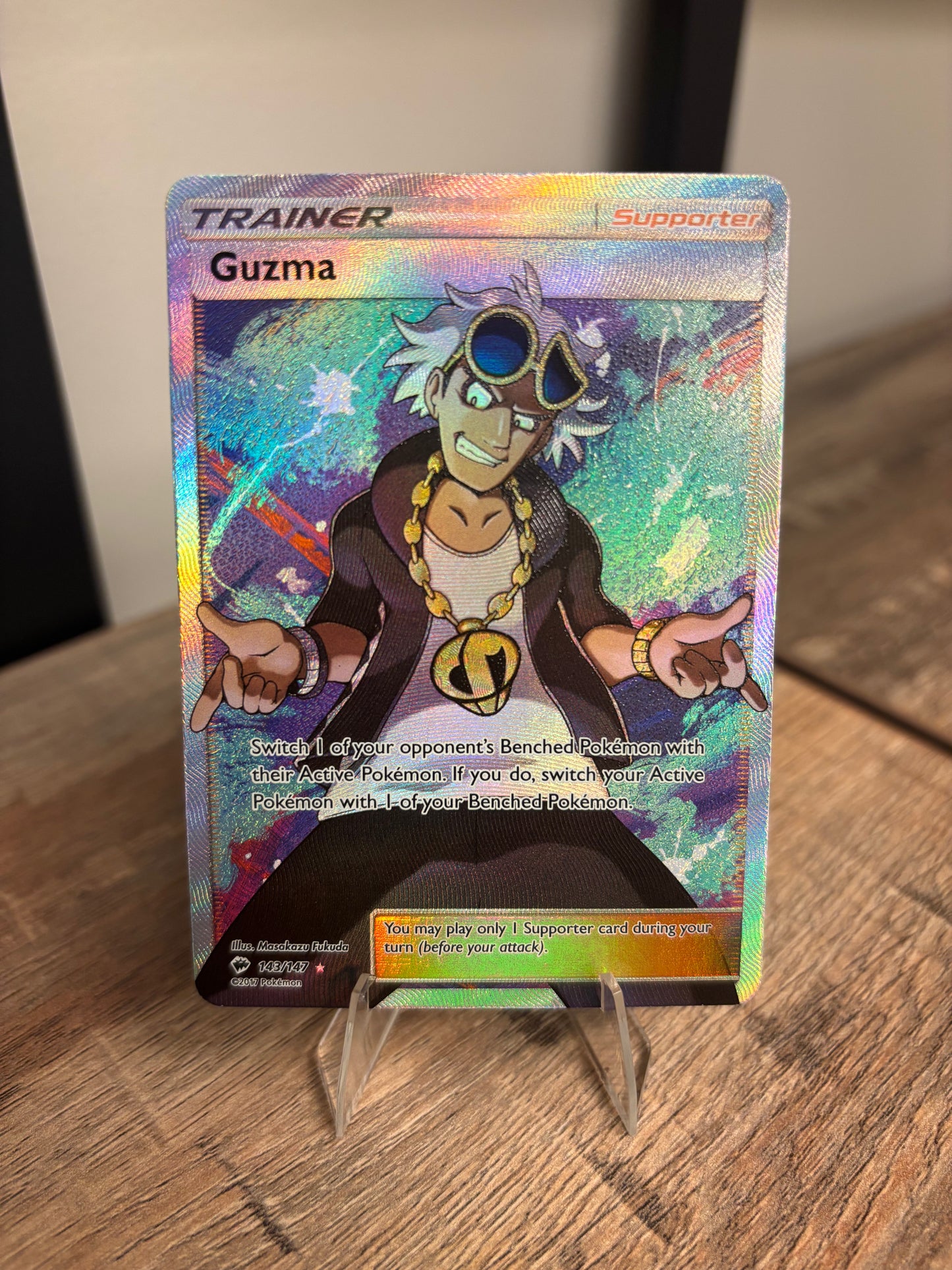 Guzma (Full Art) Burning Shadows Ultra Rare 143/147