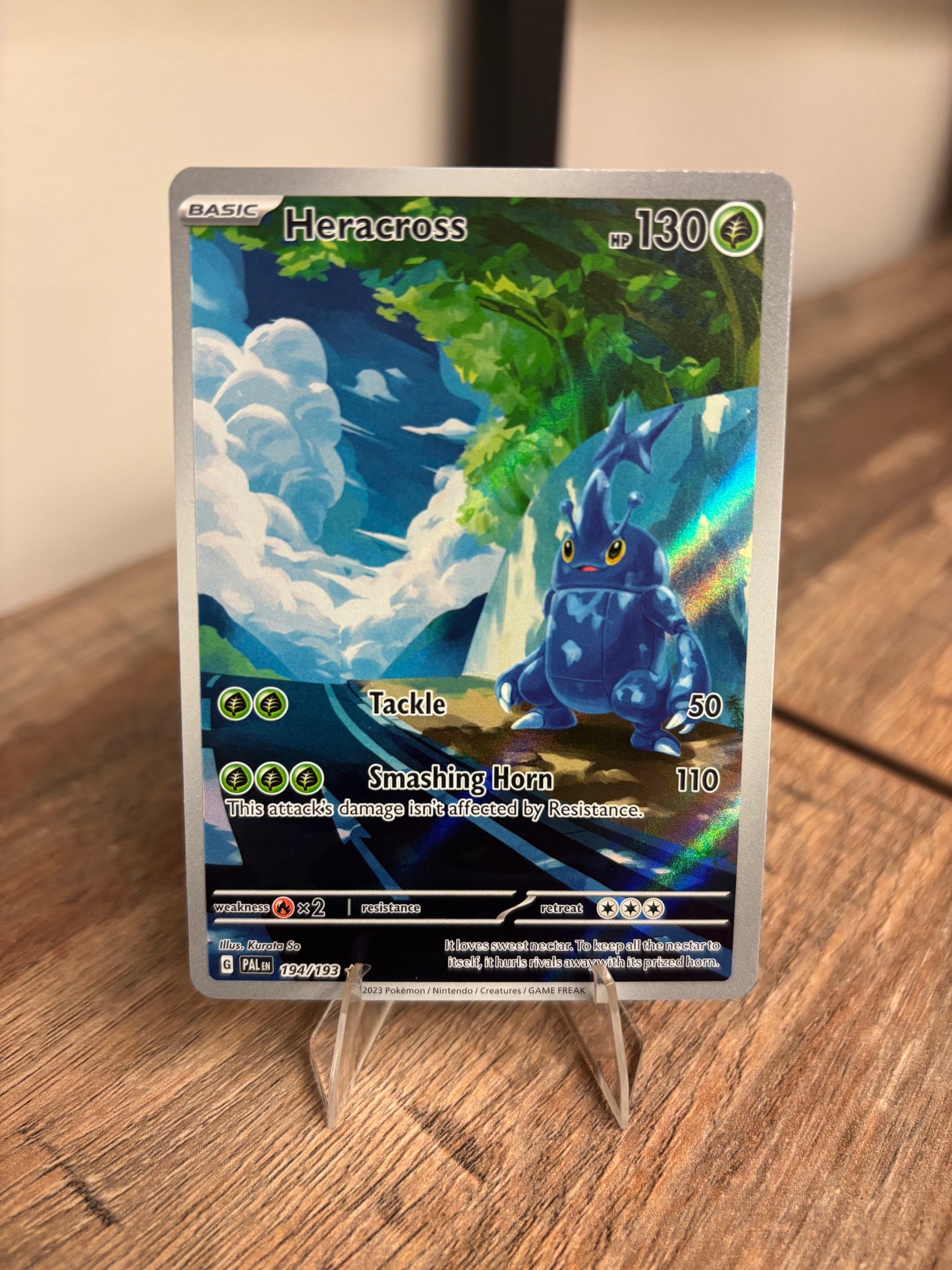 Heracross Paldea Evolved Illustration Rare 194/193