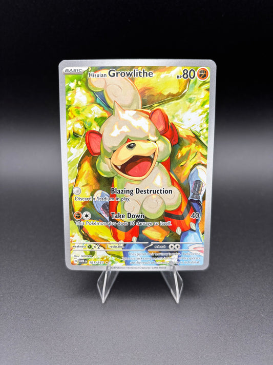 Hisuian Growlithe Twilight Masquerade Illustration Rare 181/167