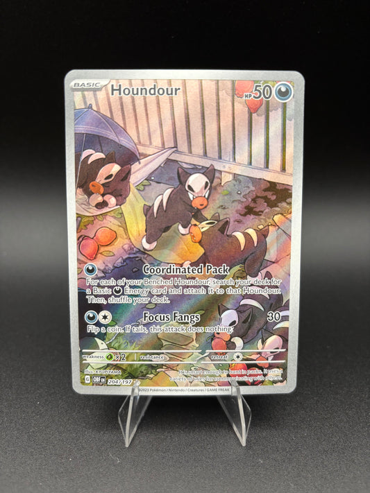 Houndoor Obsidian Flames Illustration Rare 204/197