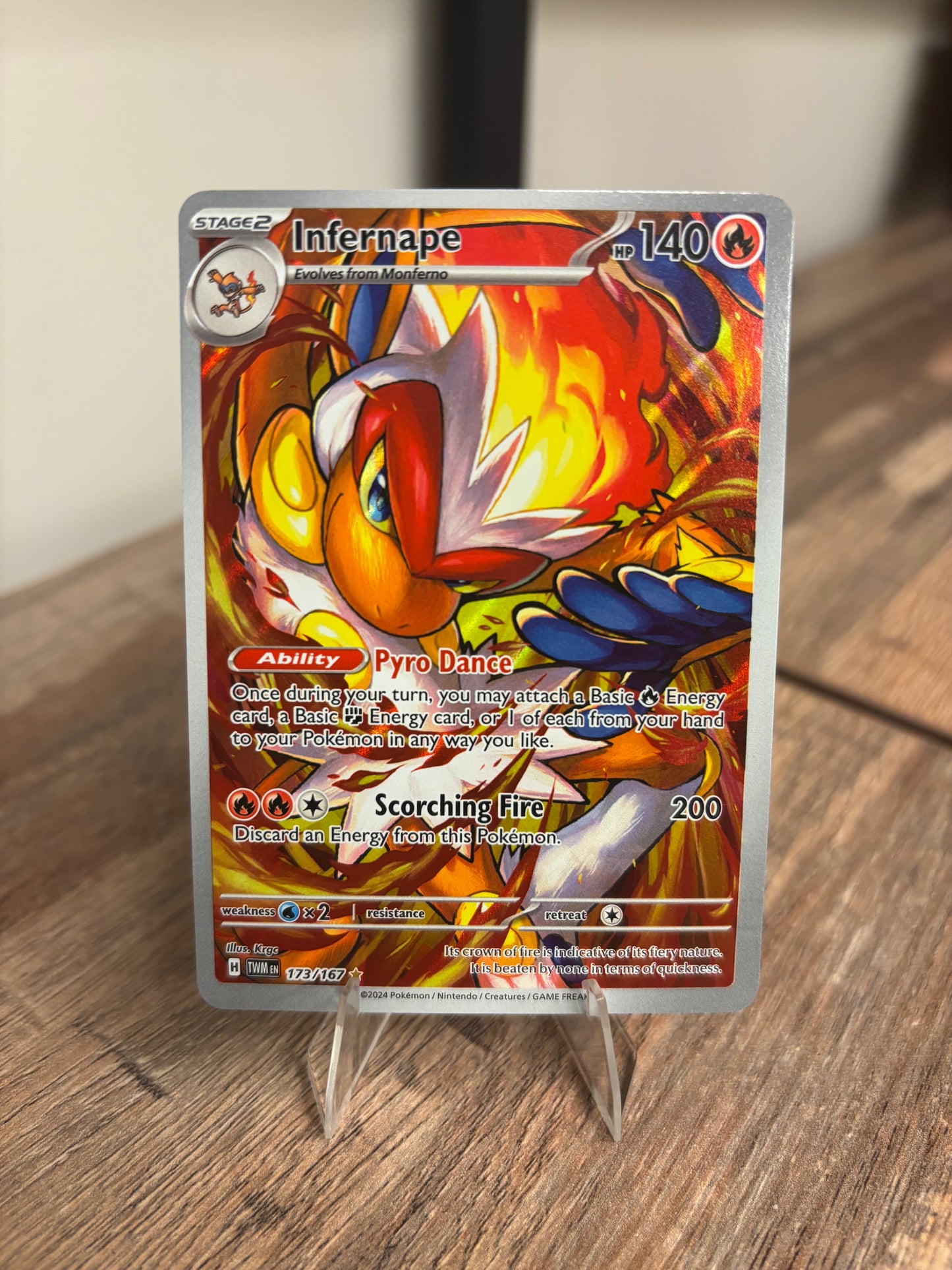 Infernape Twilight Masquerade Illustration Rare 173/167