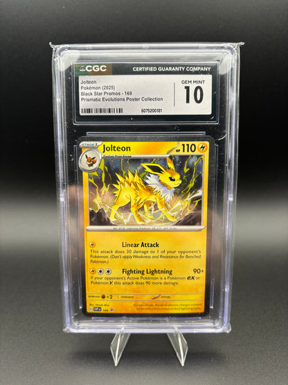 Jolteon (Cosmos Holo) Scarlet & Violet Promo 169 CGC 10 Gem Mint