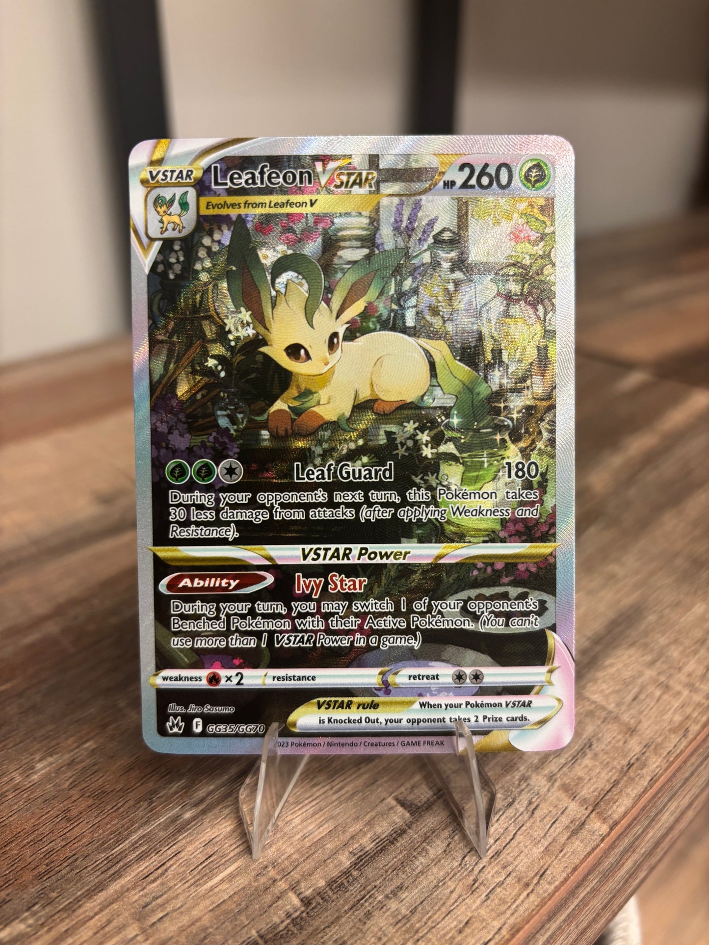 Leafeon VSTAR Crown Zenith: Galarian Gallery Ultra Rare GG35/GG70