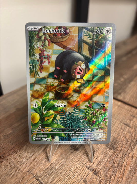 Lechonk Obsidian Flames Illustration Rare 209/197