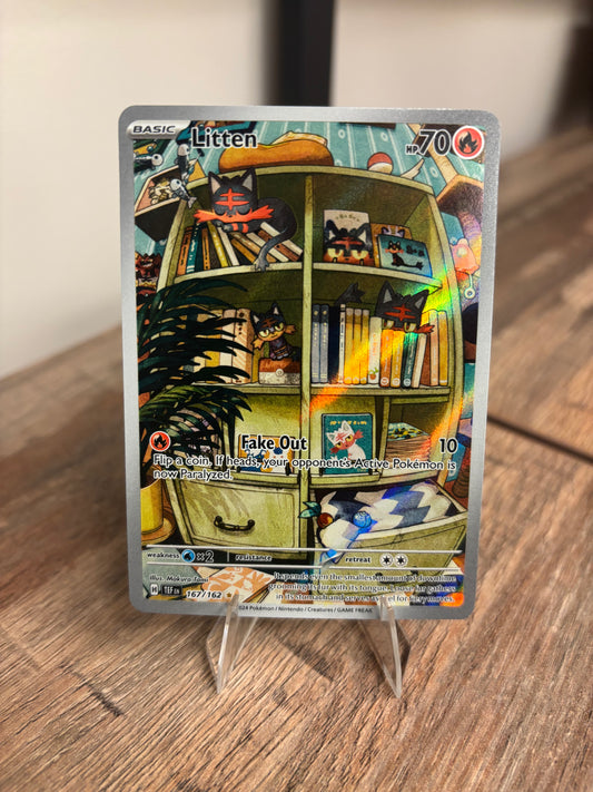 Litten Temporal Forces Illustration Rare 167/162