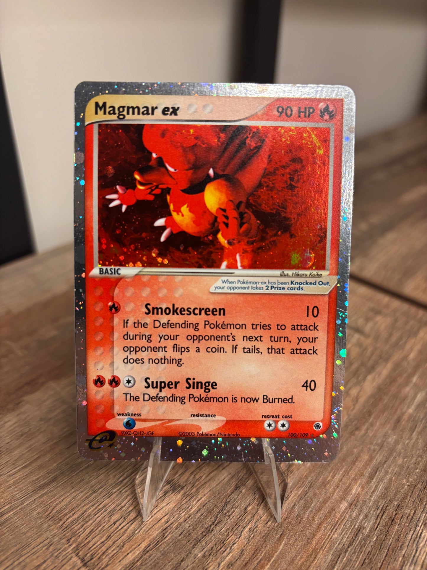 Magmar ex Ruby & Sapphire Ultra Rare 100