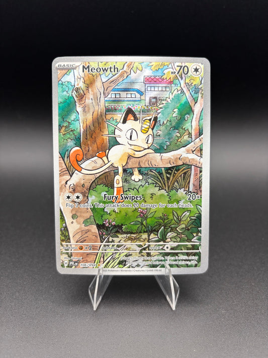Meowth Phantasmal Flames Illustration Rare 106/094