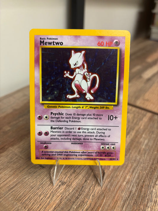 Mewtwo Base Set (Unlimited) Holo Rare 10