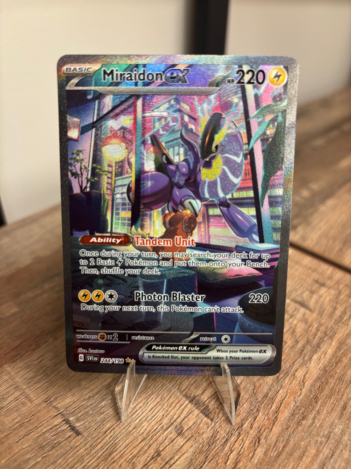 Miraidon ex Scarlet & Violet Base Set Special Illustration Rare 244/198