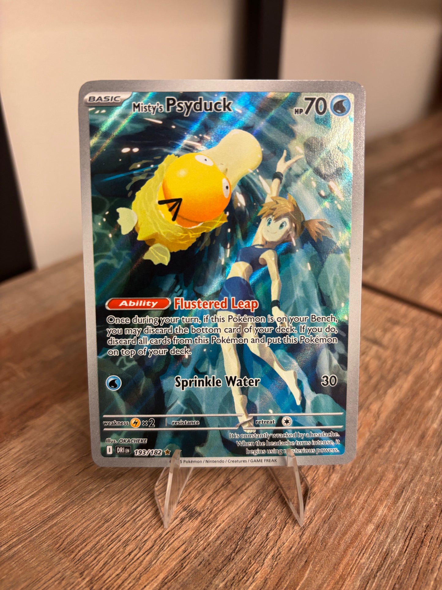 Misty's Psyduck Destined Rivals Illustration Rare 193/182