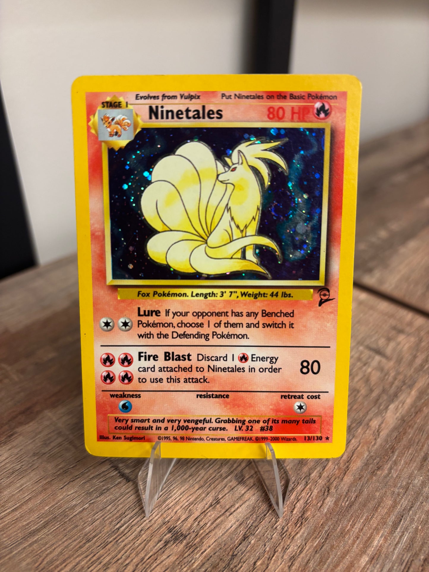 Ninetales Base Set 2 Holo Rare 13