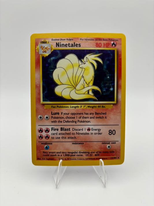 Ninetales Base Set (Unlimited) Holo Rare 12