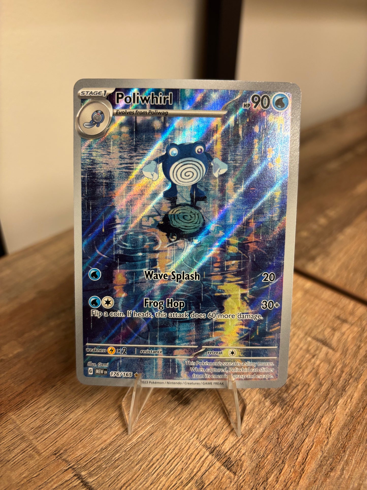 Poliwhirl Scarlet & Violet 151 Illustration Rare 176/165