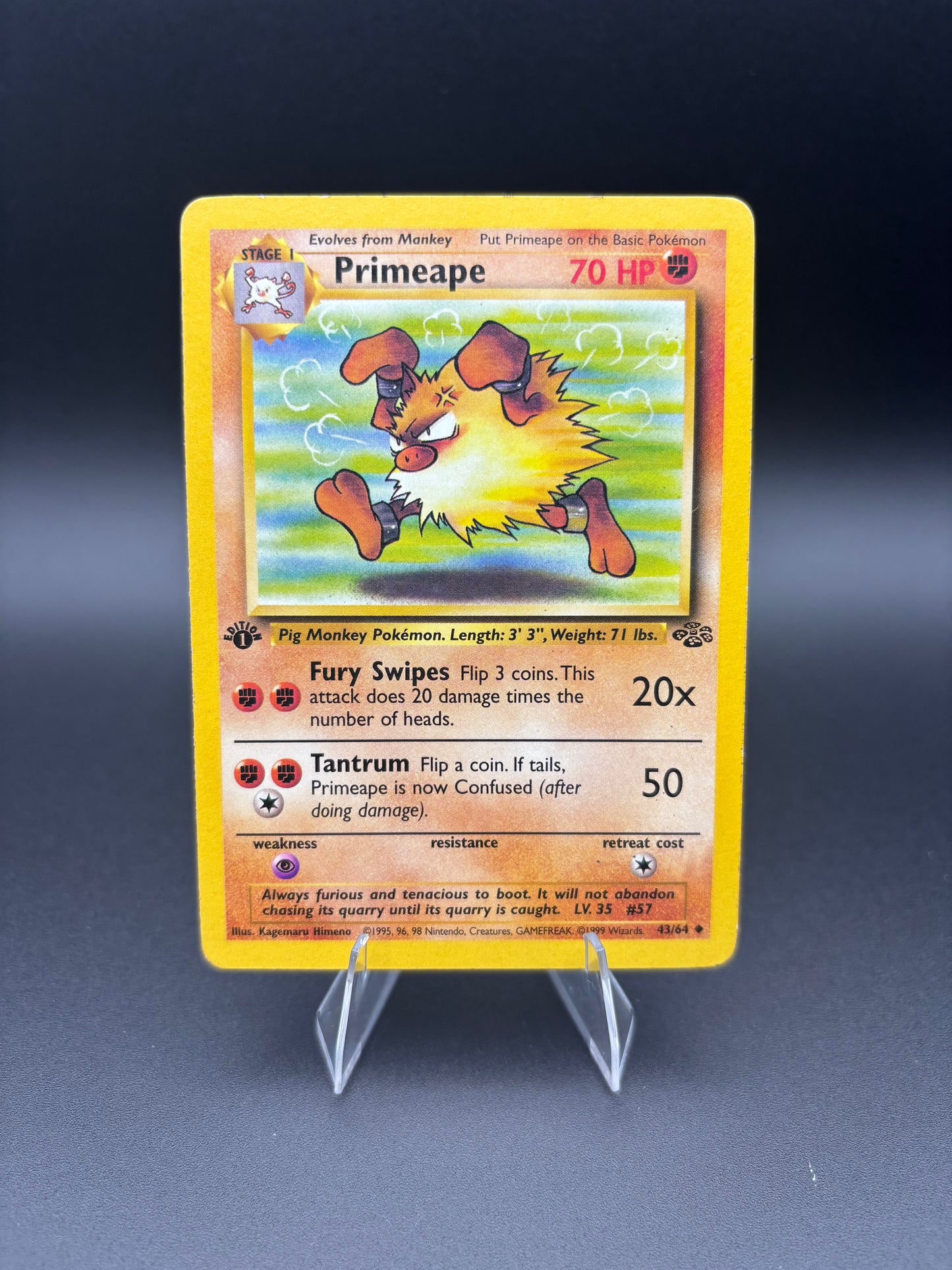 Primeape Jungle 1st Edition 43