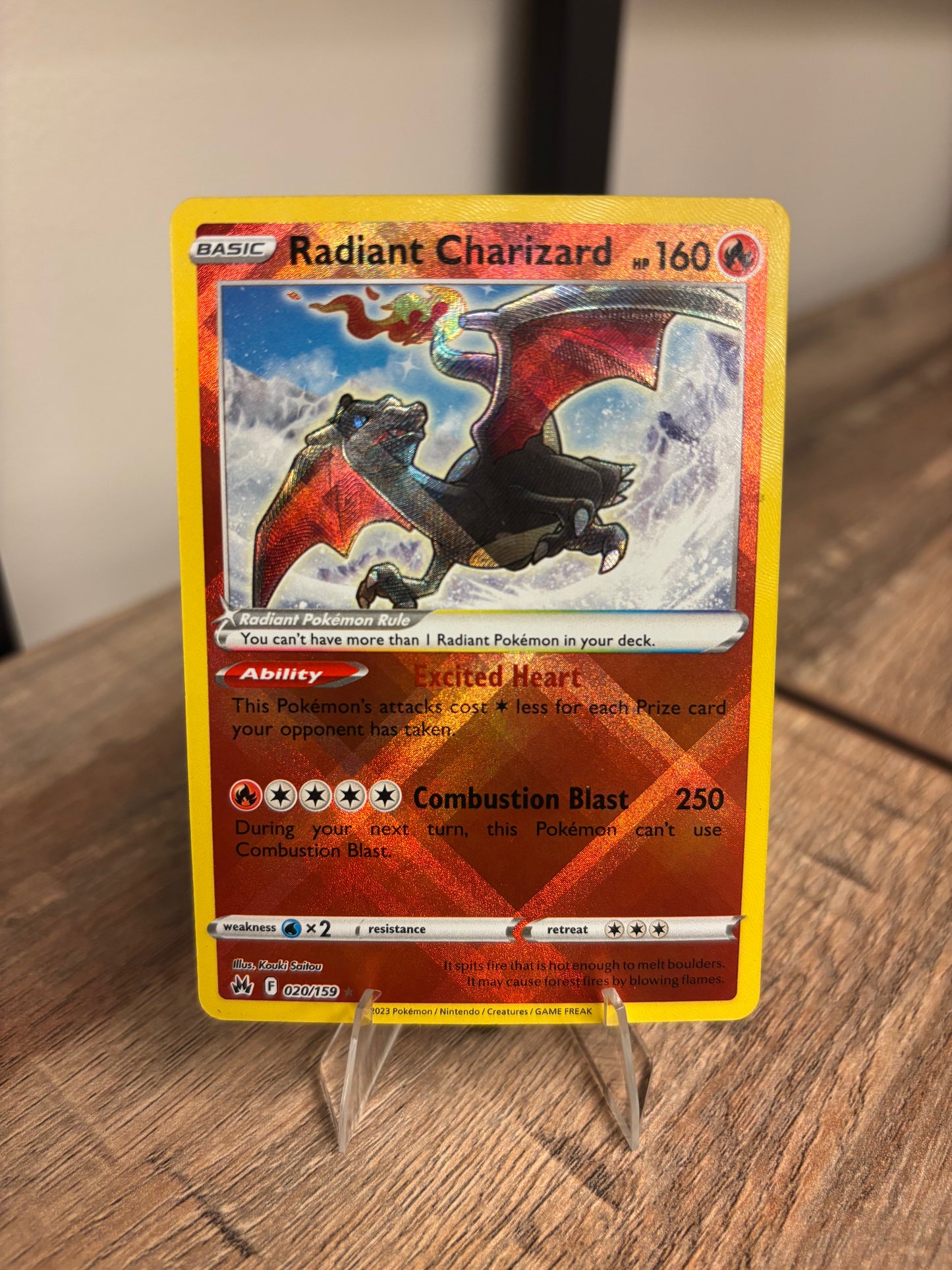 Radiant Charizard Crown Zenith Radiant Rare 020/159