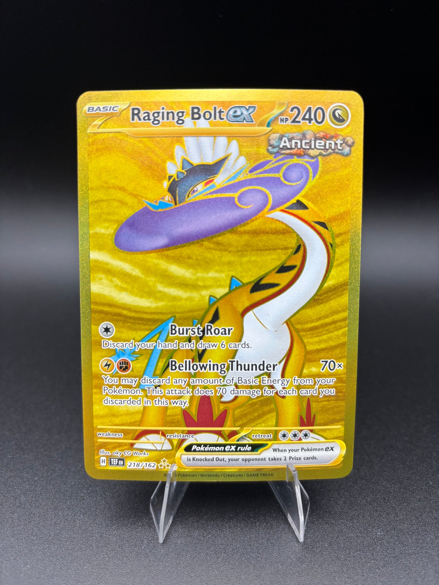 Raging Bolt ex Temporal Forces Hyper Rare 218/162