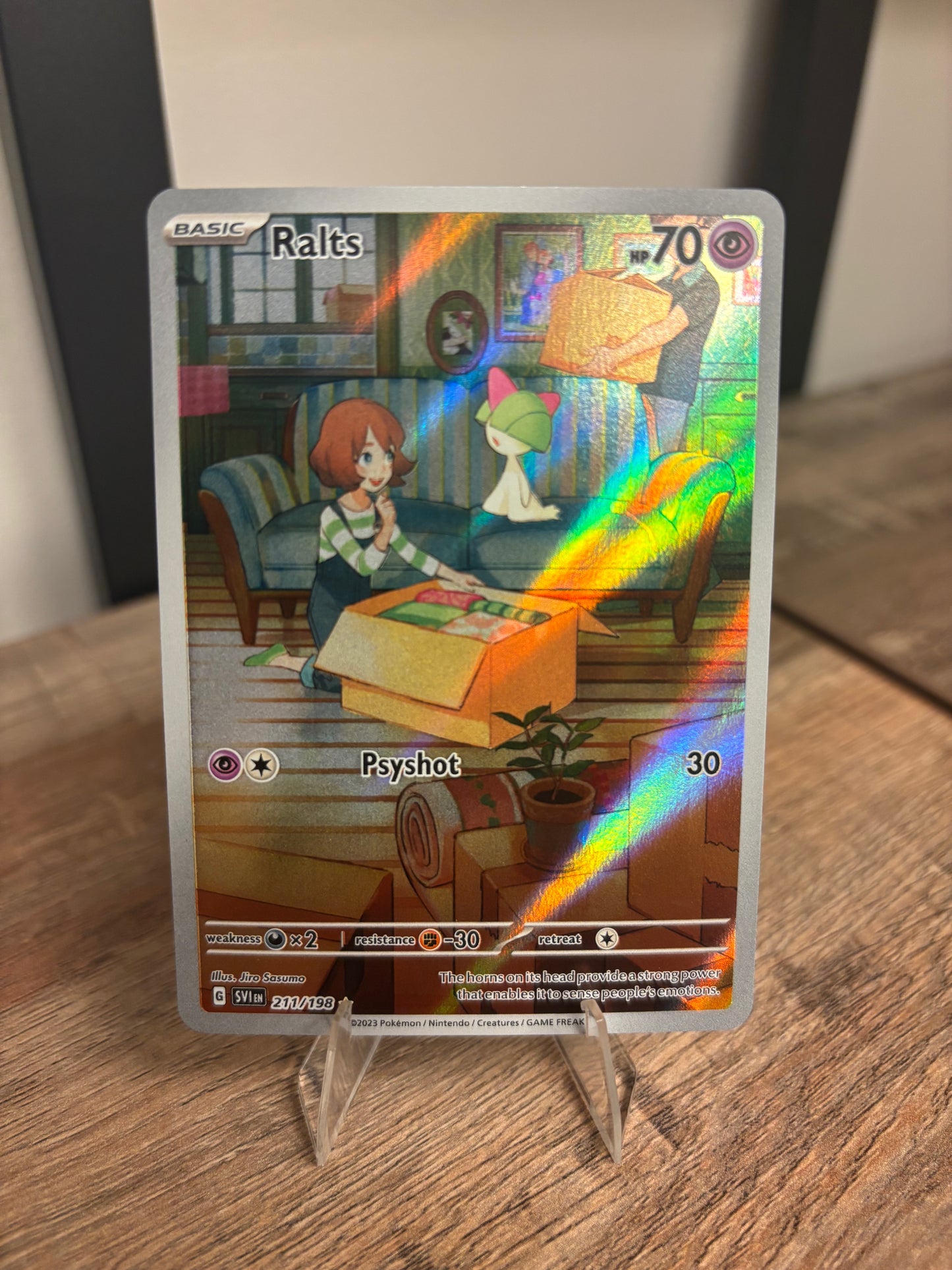 Ralts Scarlet & Violet Base Set Illustration Rare 211/198