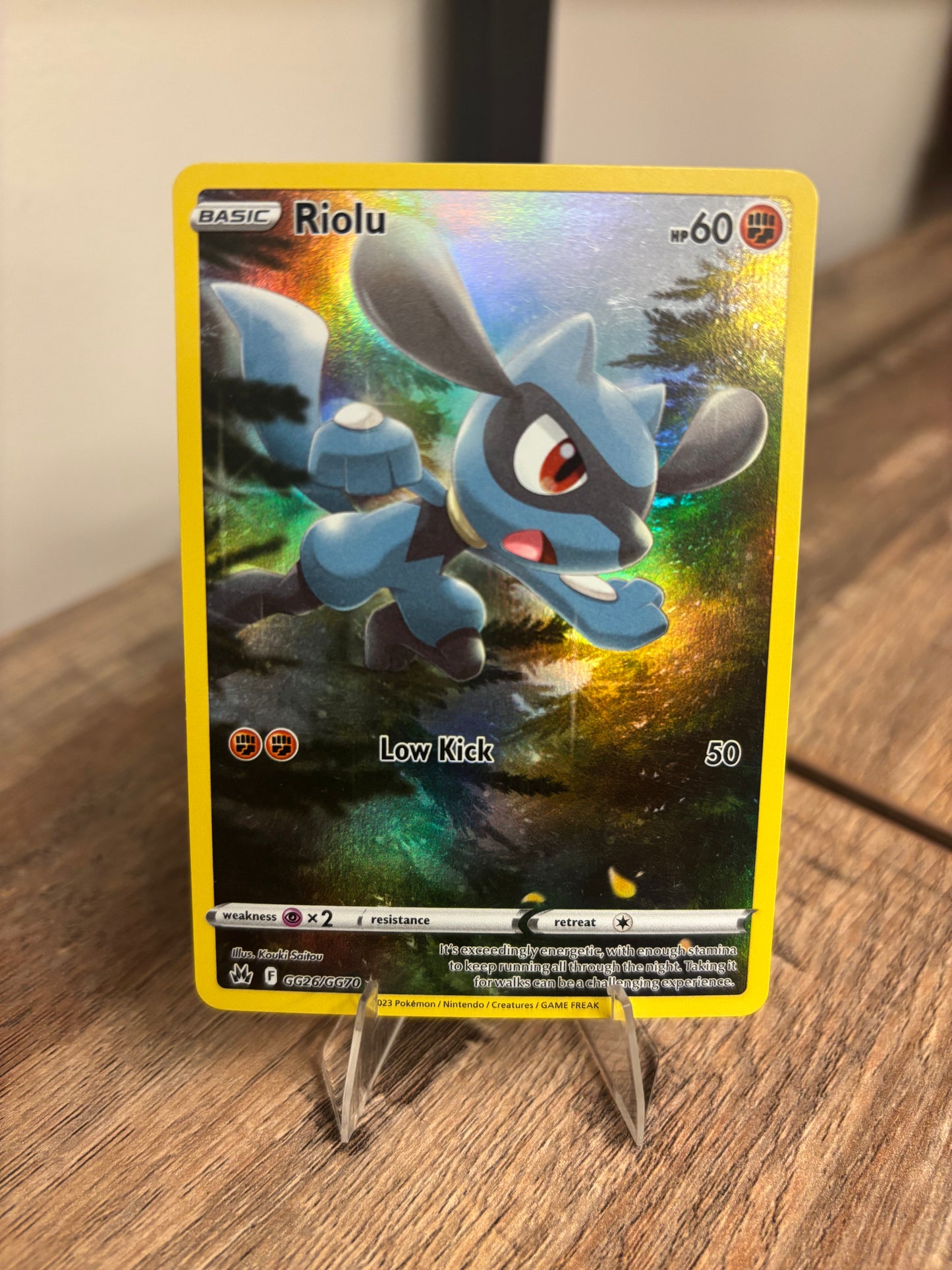 Riolu Crown Zenith: Galarian Gallery Holo Rare GG26/GG70