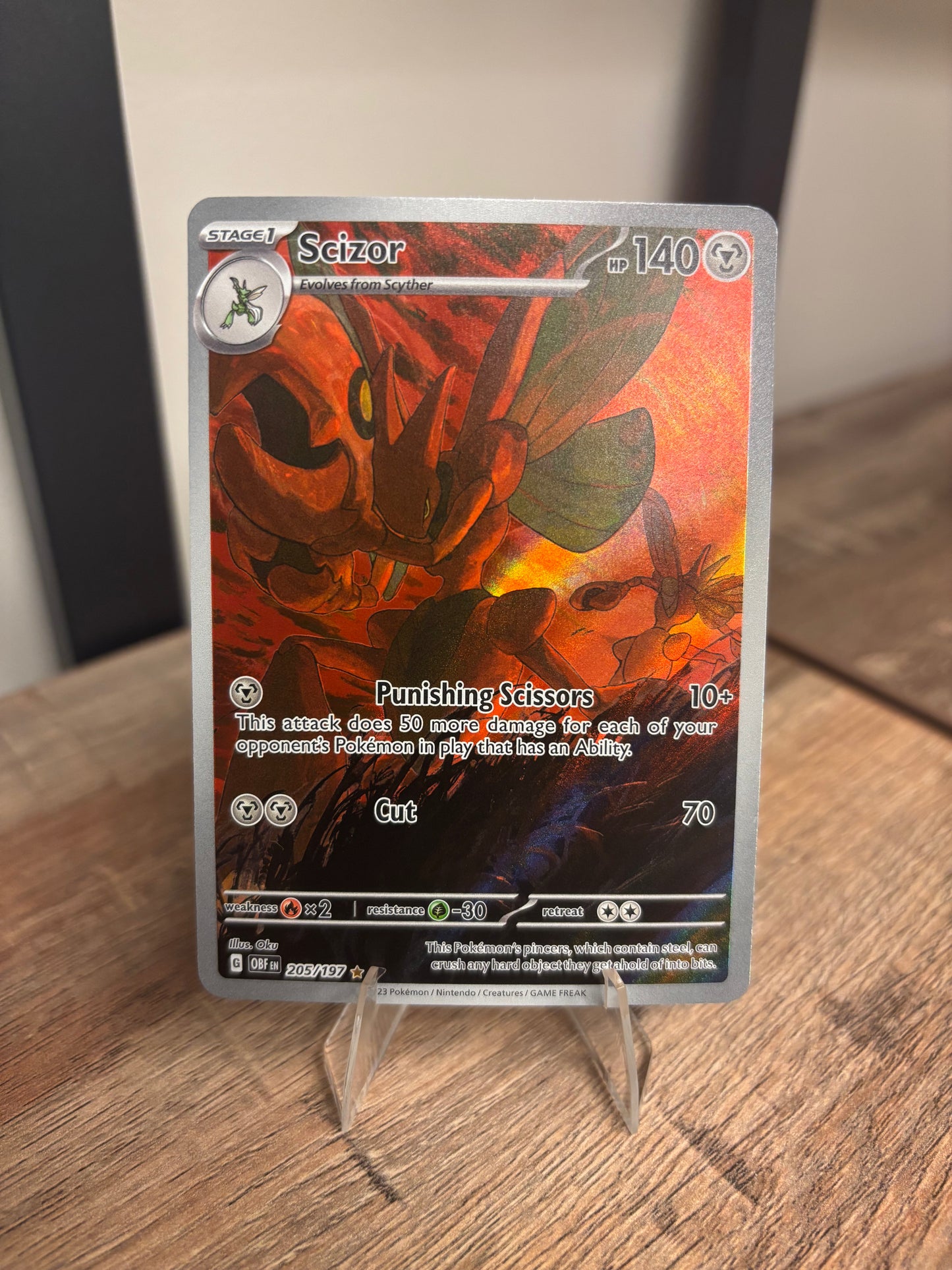 Scizor Obsidian Flames Illustration Rare 205/197