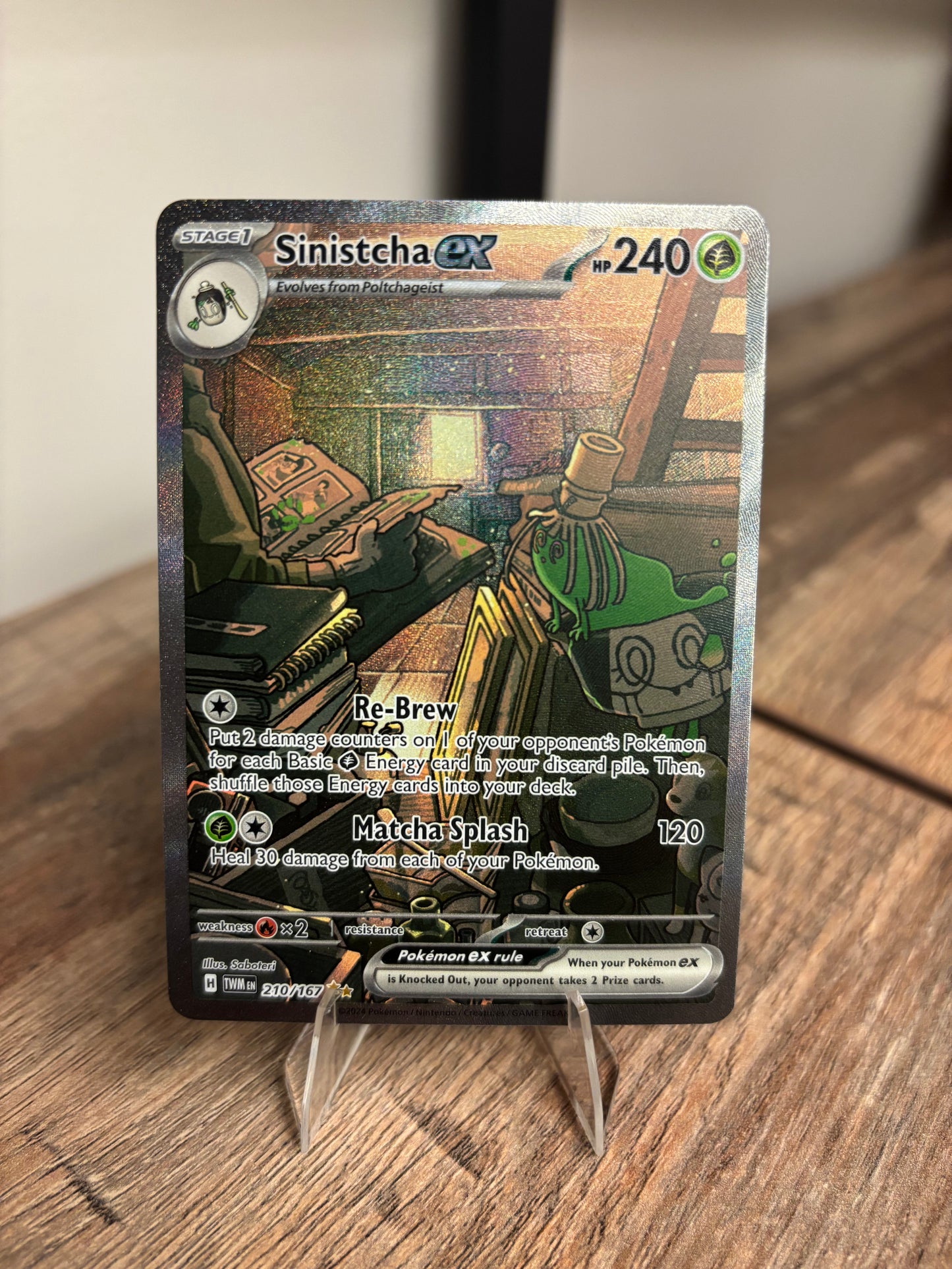 Sinistcha ex Twilight Masquerade Special Illustration Rare 210/167