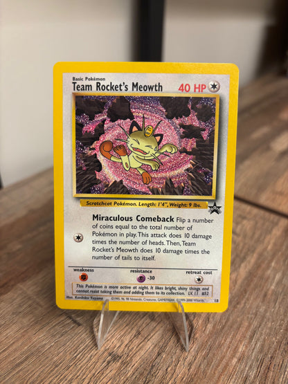 Team Rocket's Meowth WoTC Promo 18/53