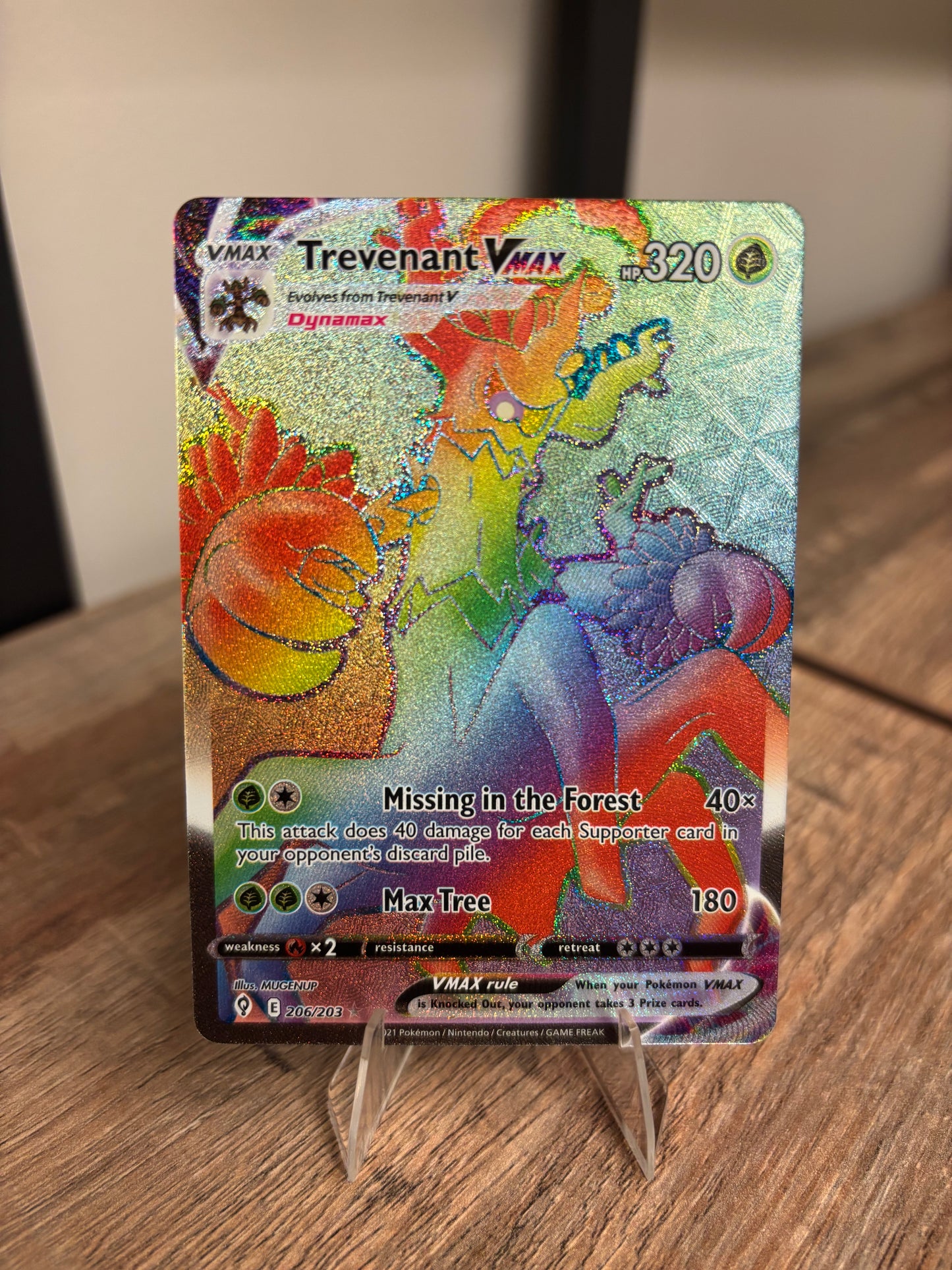 Trevenant VMAX (Secret) Evolving Skies Secret Rare 206/203