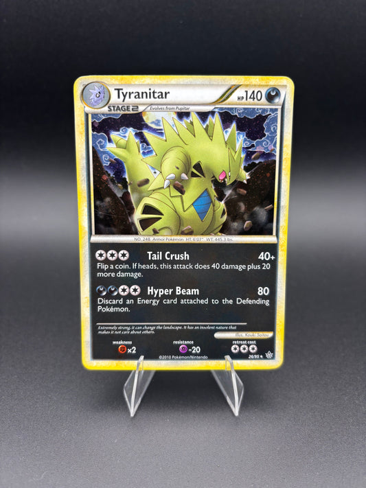 Tyranitar (HGSS Unleashed) Deck Exclusives Holo Rare 026/095