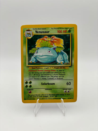 Venusaur Base Set (Unlimited) Holo Rare 15
