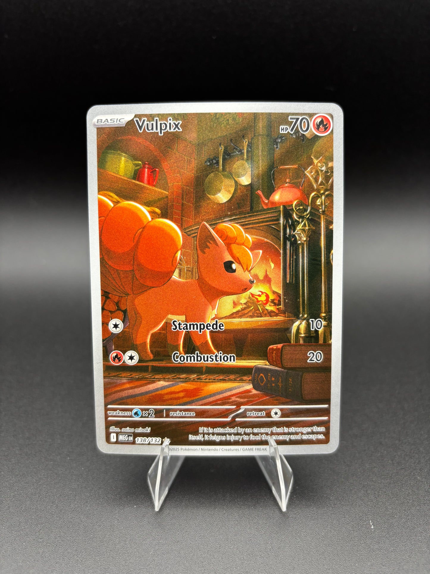 Vulpix Mega Evolution Illustration Rare 138/132