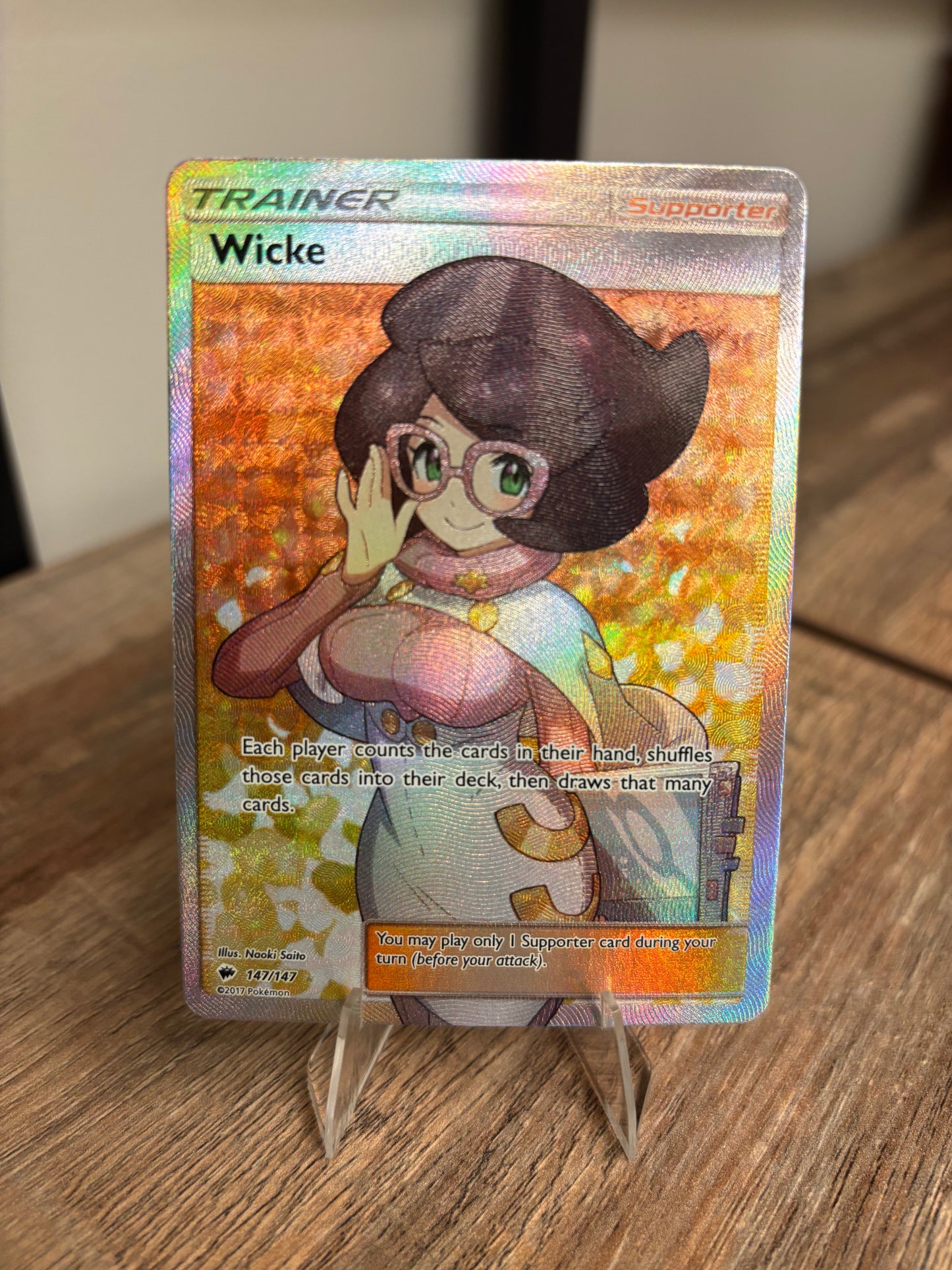 Wicke (Full Art) Burning Shadows Ultra Rare 147/147