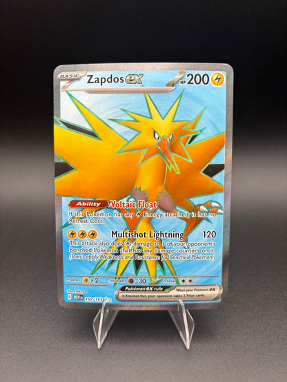 Zapdos ex Scarlet & Violet 151 Ultra Rare 192/165